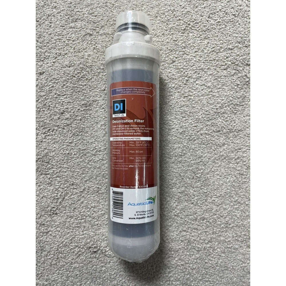 Aquatic Life D1 Twist-In Dual Deionization Replacement Filter Item‎ #330380 NWT